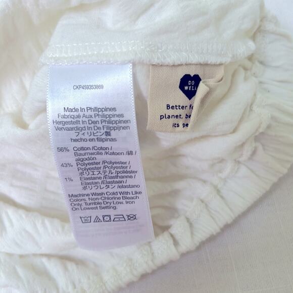 Madewell Crinkle-Knit Button Front Top Size M - Picture 6 of 8